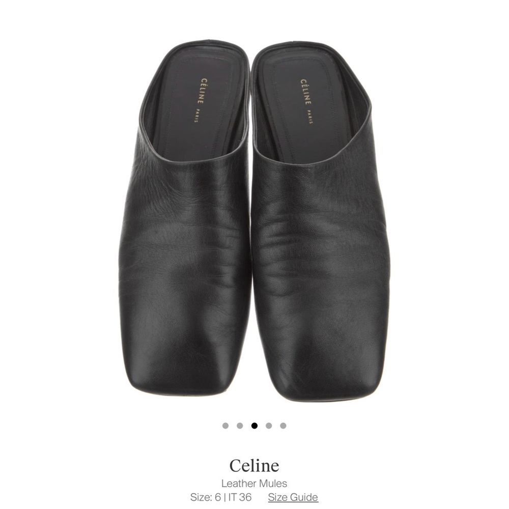 Celine Leather Mules